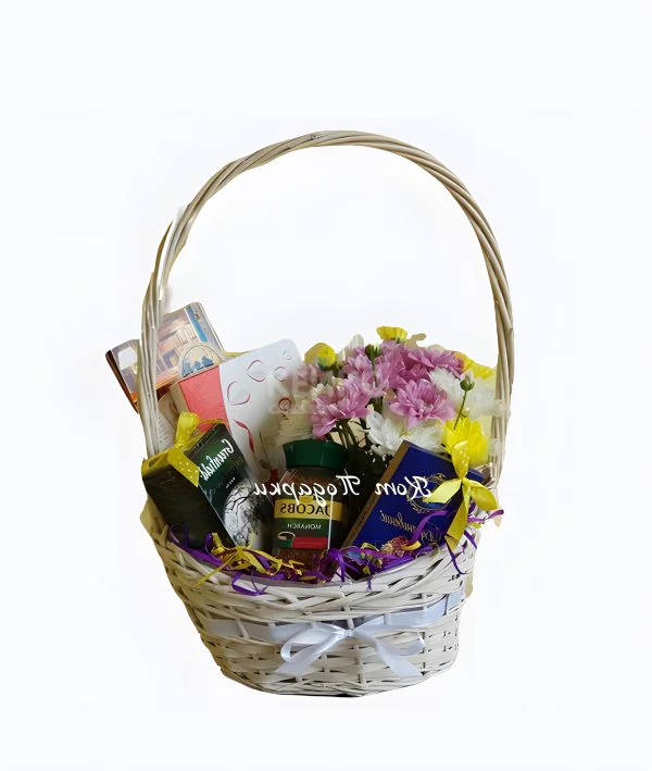 Корзина с кофе и чаем 5 Фото