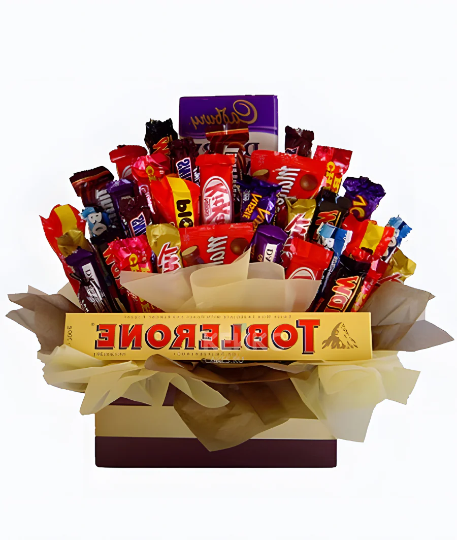 Корзина с конфетами 1 Фото