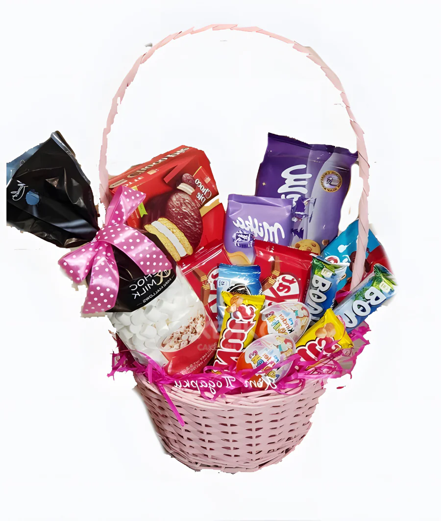 Корзина с конфетами 3 Фото