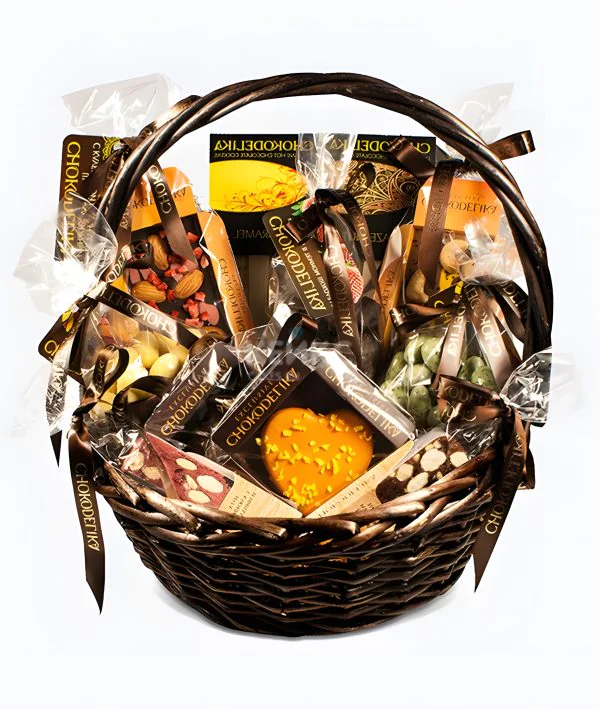 Корзина с шоколадом 1 Фото