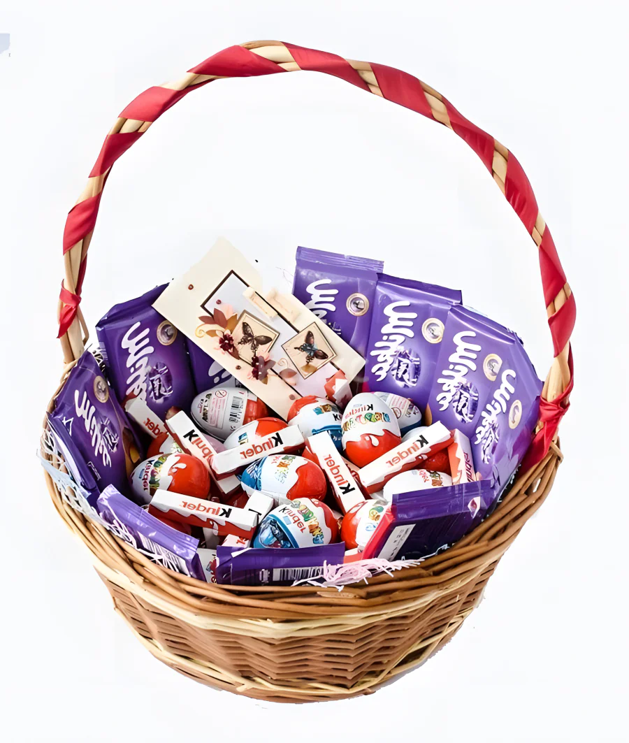Корзина с шоколадом 6 Фото