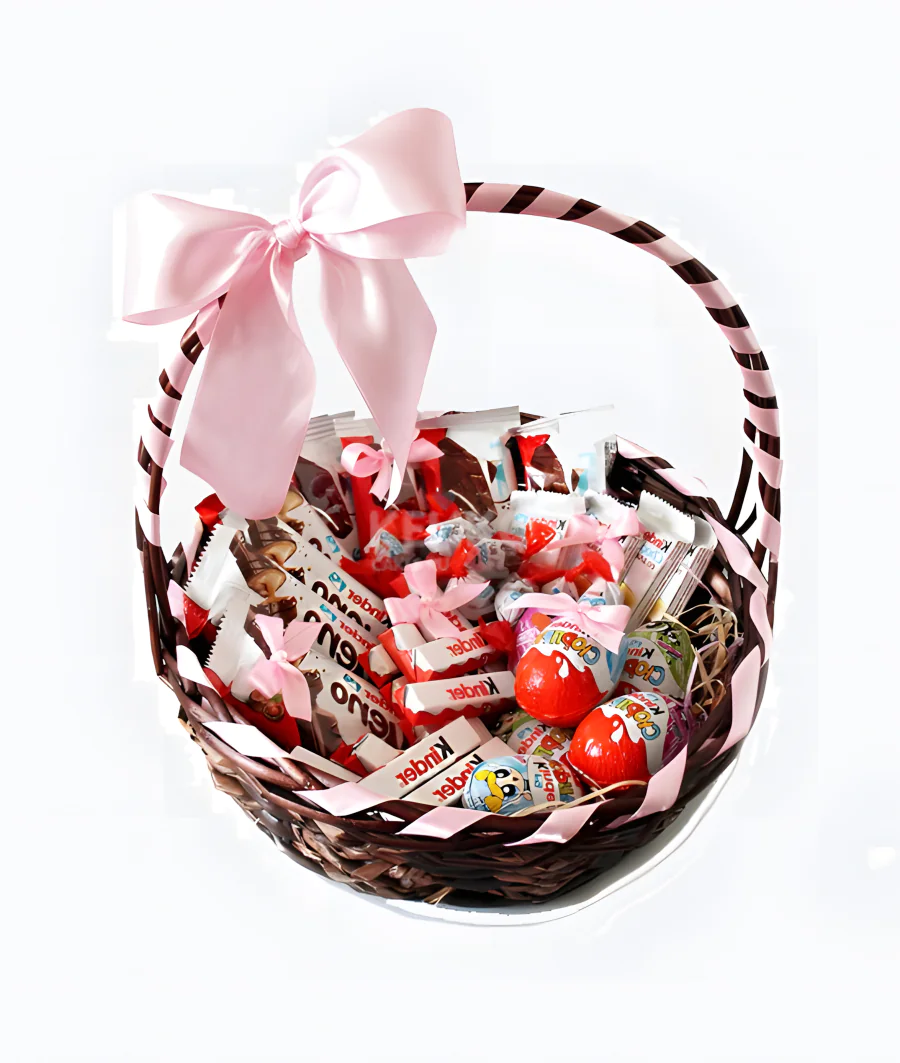 Корзина с шоколадом Фото
