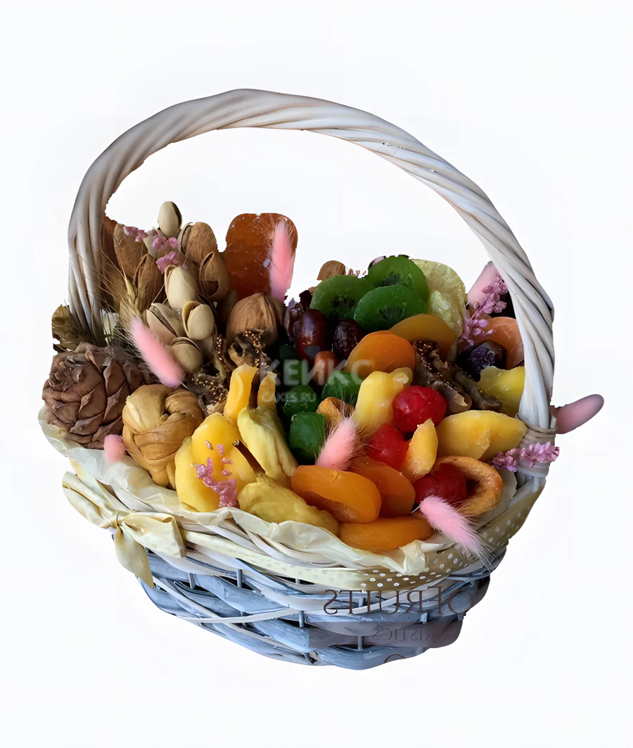 Корзина с сухофруктами и орехами 3 Фото