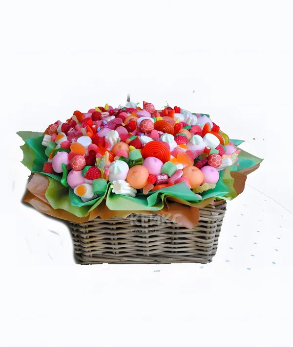 Корзина с зефиром 1 Фото