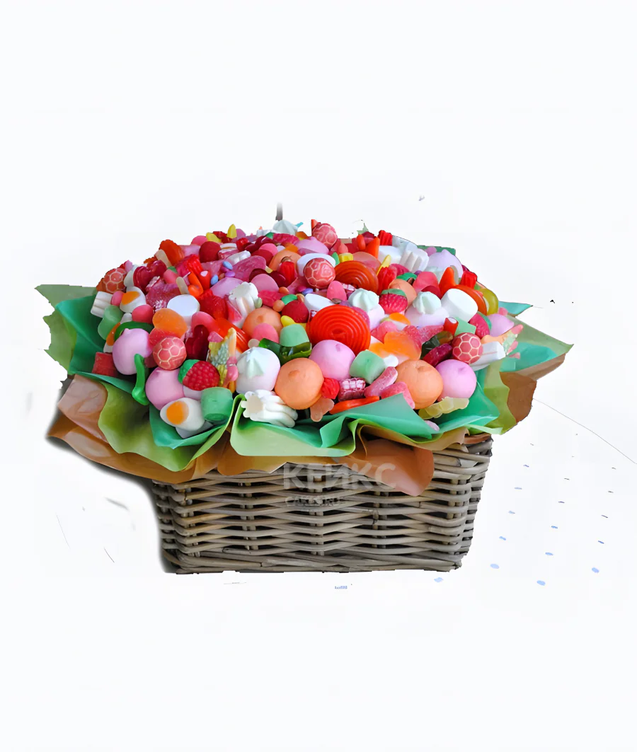 Корзина с зефиром 1 Фото