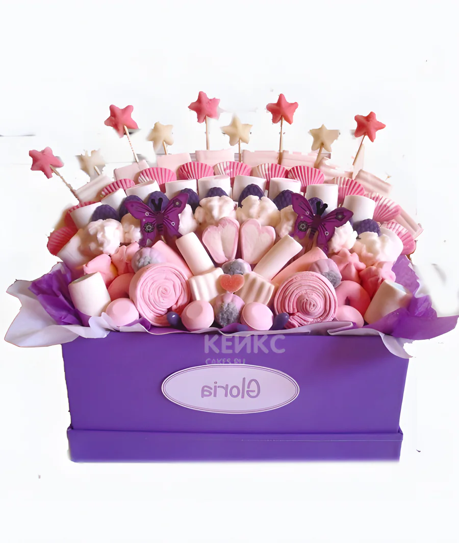 Корзина с зефиром 2 Фото