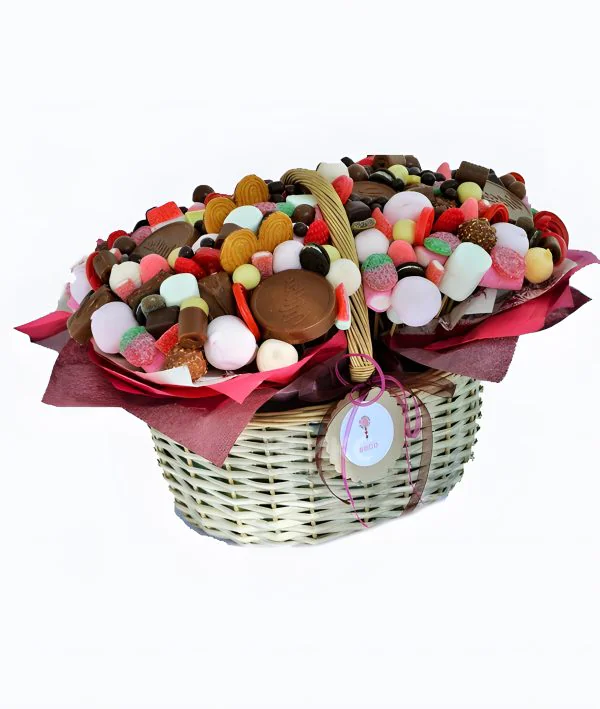 Корзина с зефиром Фото