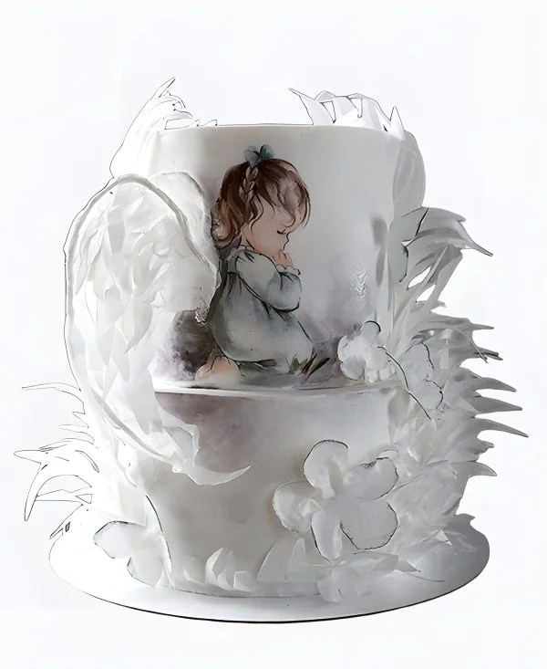 Торт Акварельный ангел Торт Акварельный ангел Фото
