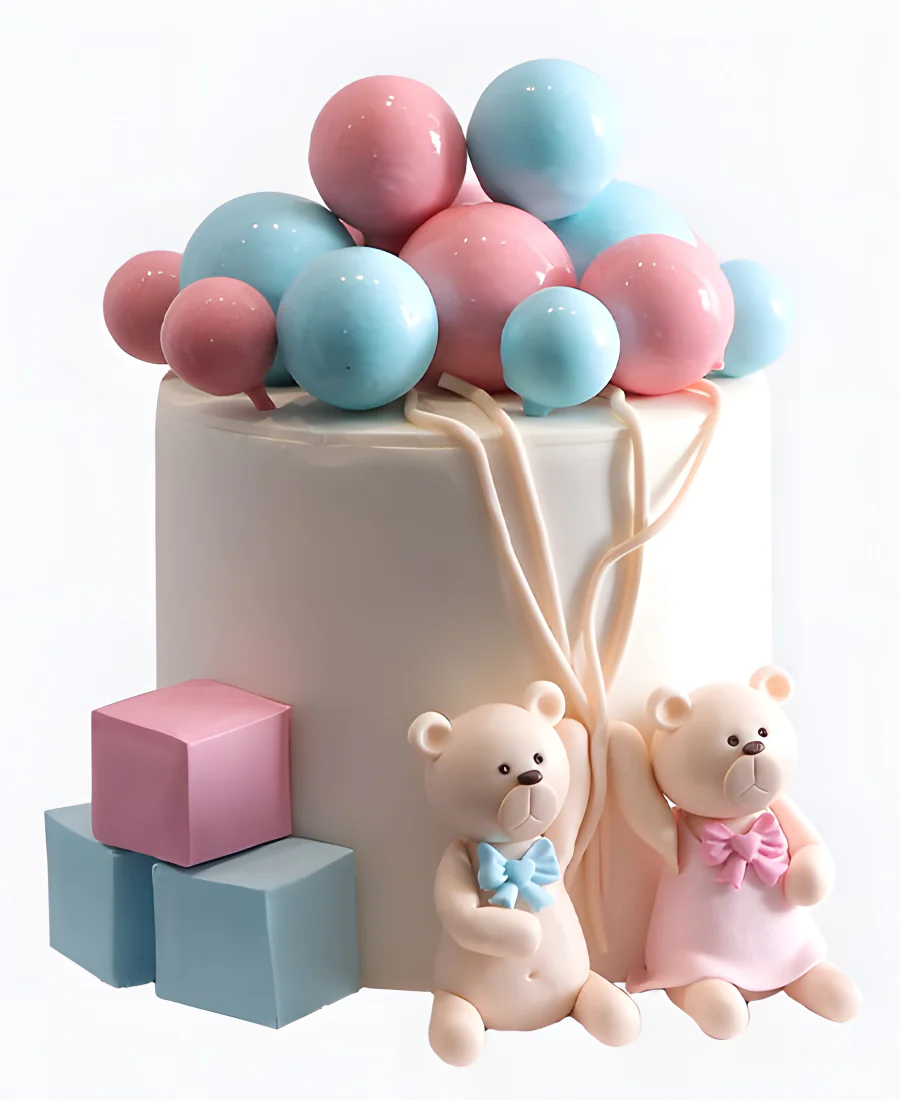 Торт Два мишки у шаров Торт Два мишки у шаров Фото