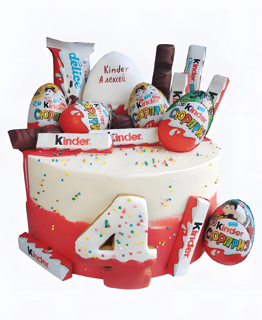 Торт Киндер‑фейерверк Фото
