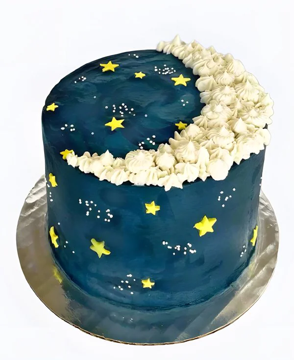 Торт с луной из крема Фото