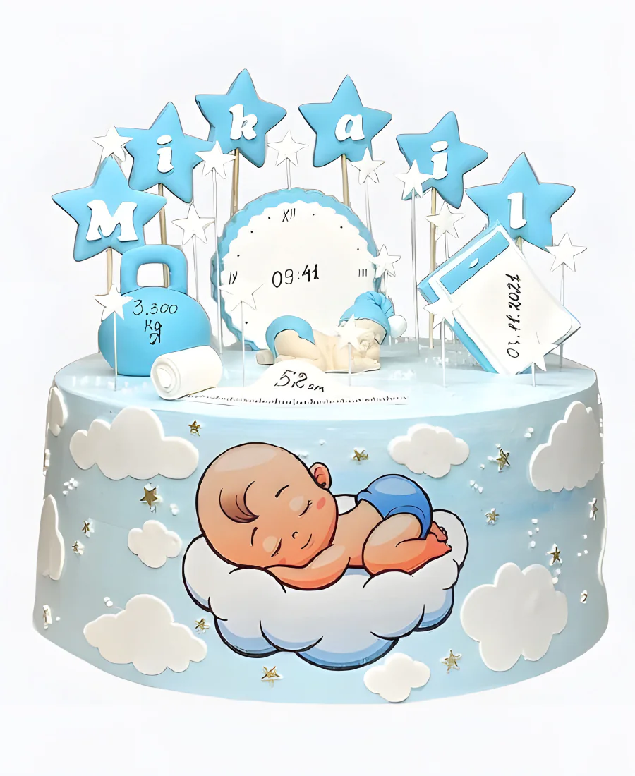 Торт Облачная метрика Фото