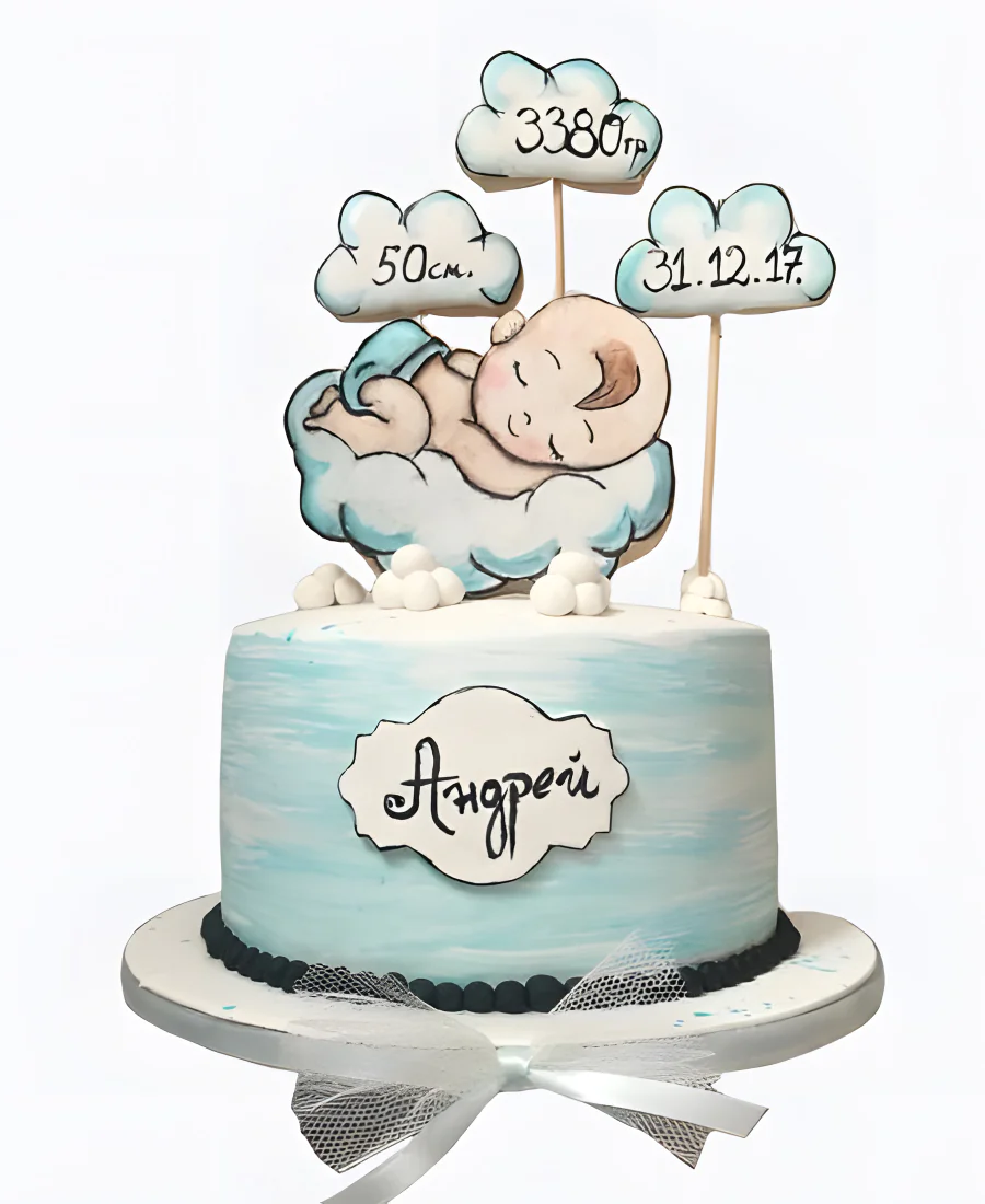 Торт Облачные таблички Фото