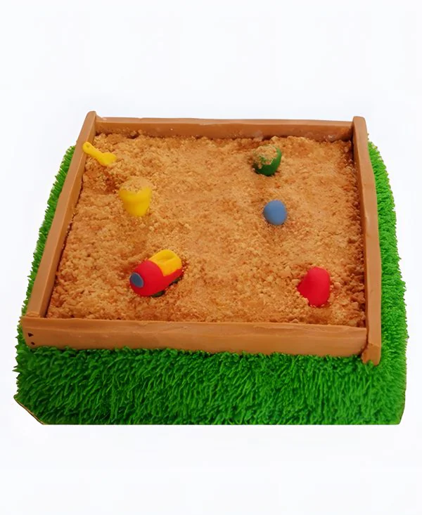 Торт Песок и лужайка Фото