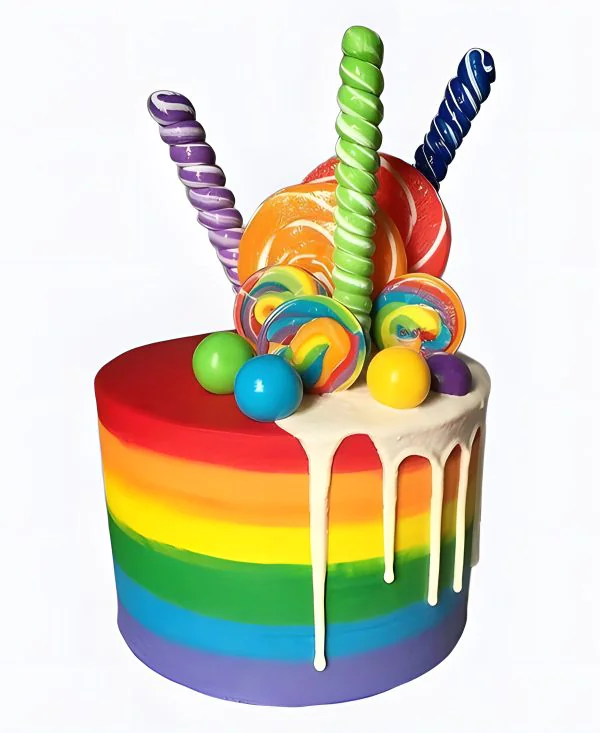 Торт Радужный барабан Фото