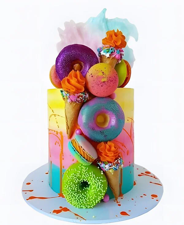 Торт Радужный десерт‑шоу Торт Радужный десерт‑шоу Фото