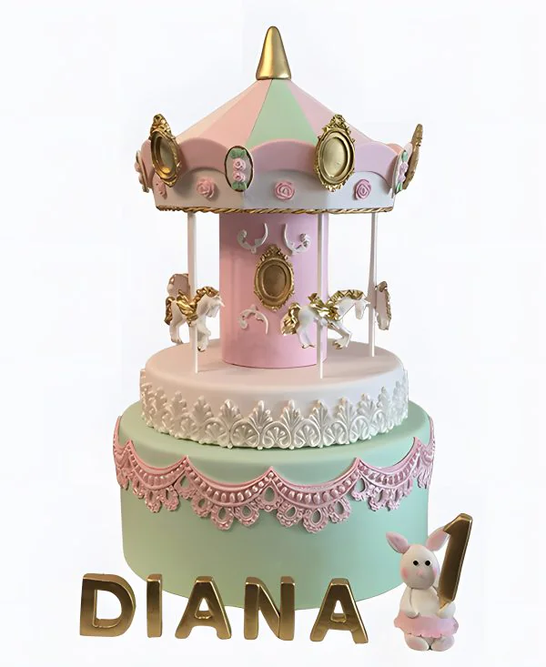 Торт Розово‑мятный шатёр Торт Розово‑мятный шатёр Фото