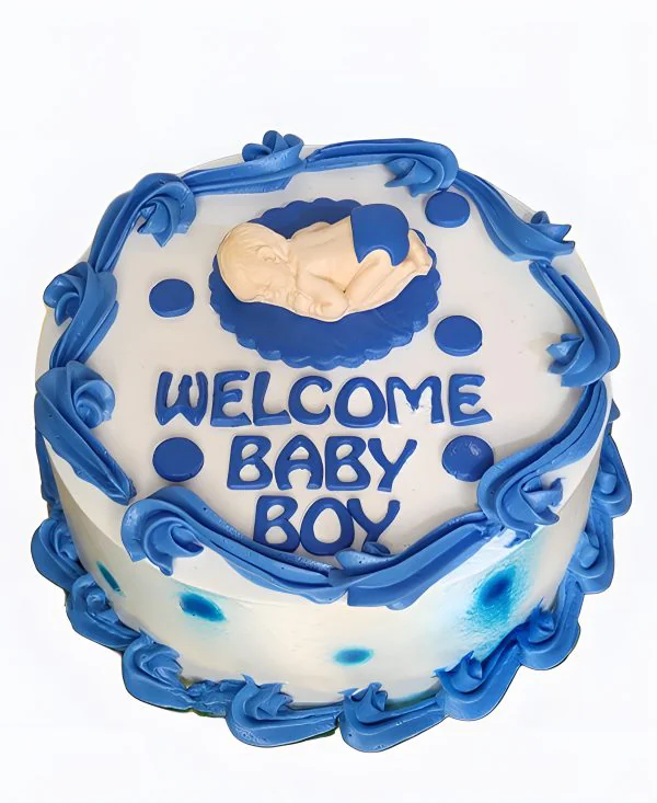 Торт Синие завитки Фото