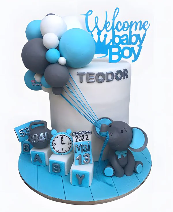 Торт Слон и шарики Фото