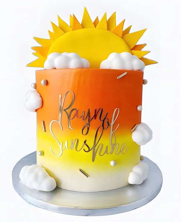Торт Солнечный градиент Торт Солнечный градиент Фото