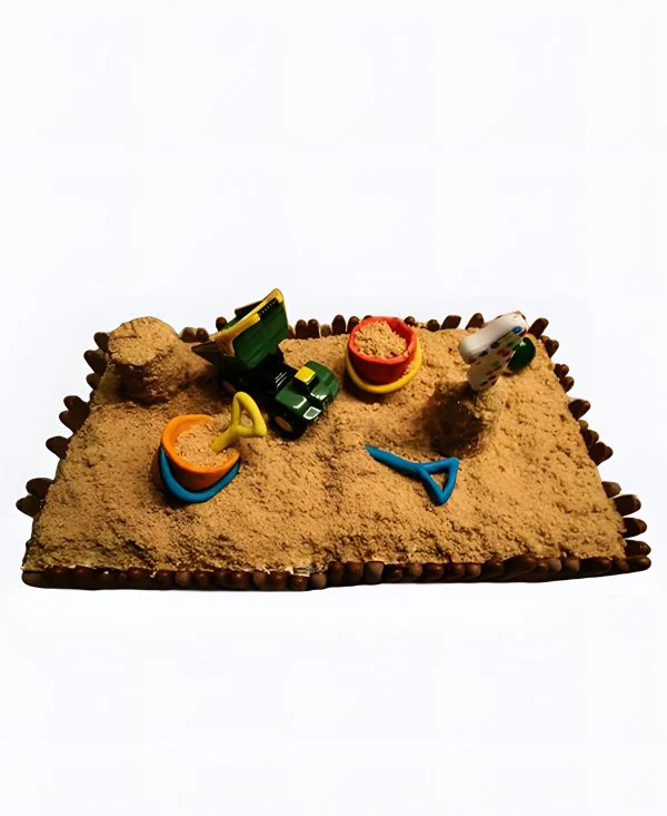 Торт Стройка в песочнице Фото
