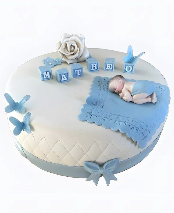 Торт Бабочки и имя Фото