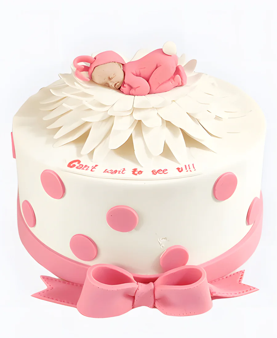 Торт Бантик и цветок Фото