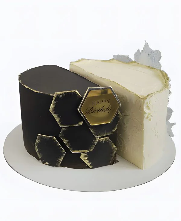 Торт Чёрное и белое для двоих Фото