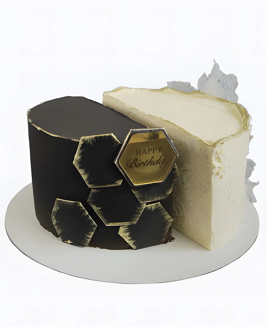 Торт Чёрное и белое для двоих Фото