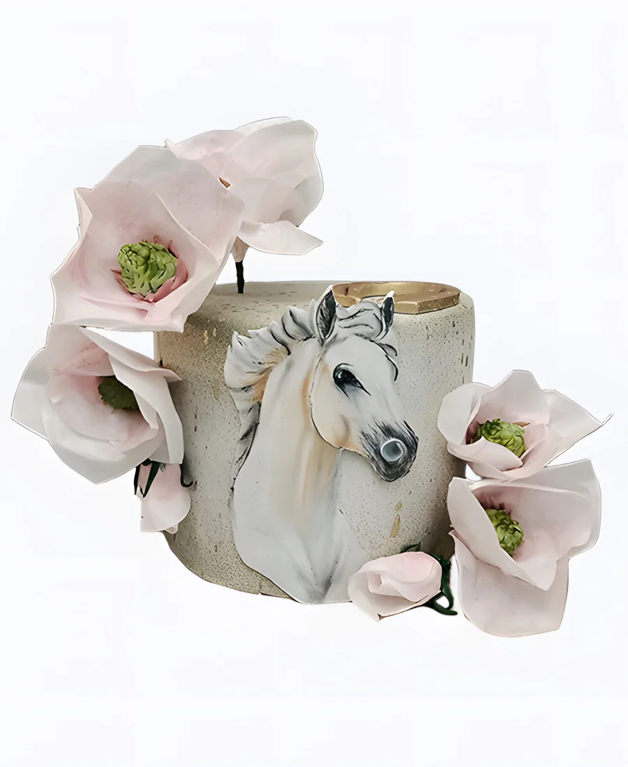 Торт Цветочный манеж Фото