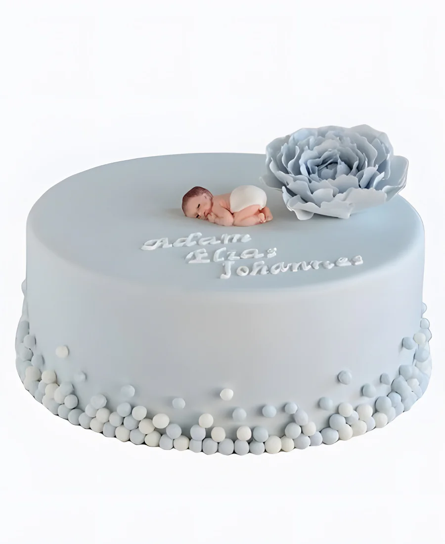 Торт Голубой пион Фото