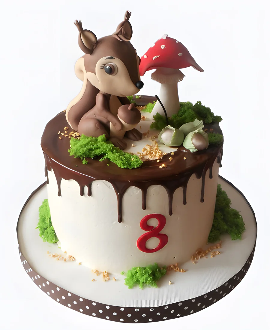 Торт Хвостик под грибом Фото