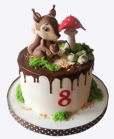 Торт Хвостик под грибом Фото