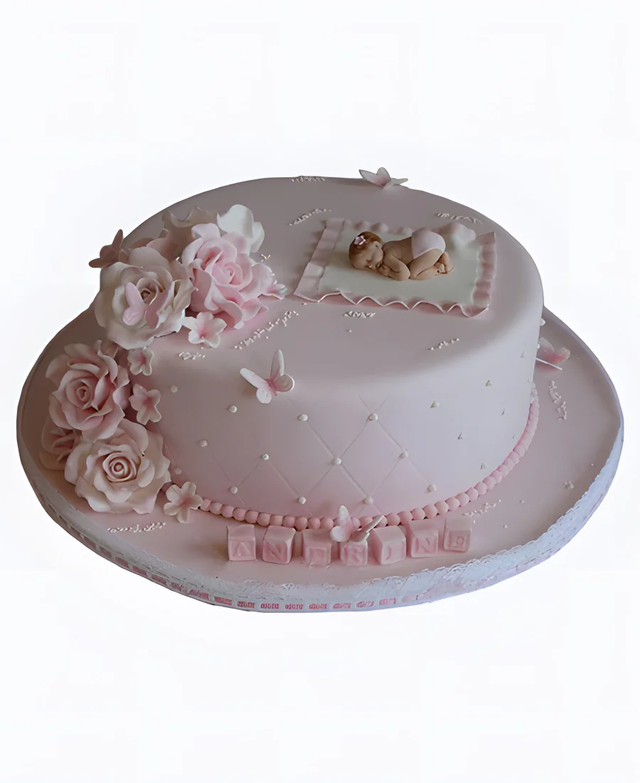 Торт Кубики и цветы Фото