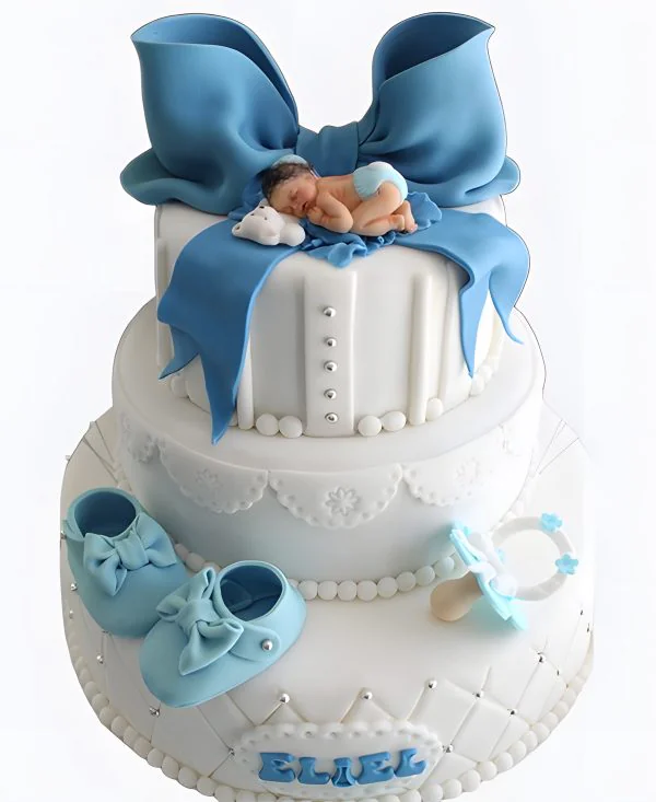 Торт Малыш под бантом Фото