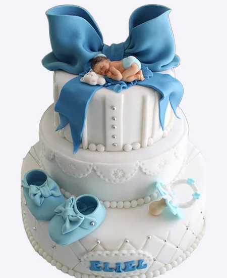 Торт Малыш под бантом Фото