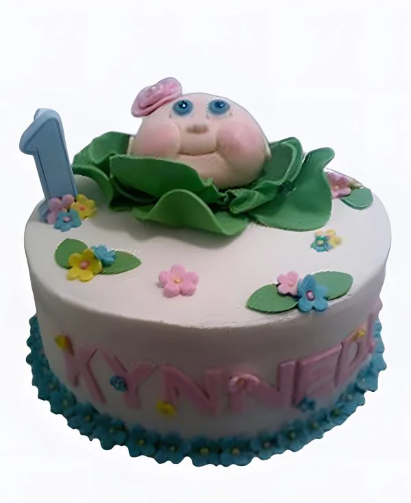 Торт Малыш в кочане с цифрой Фото