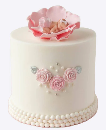 Торт Малышка в цветке Фото
