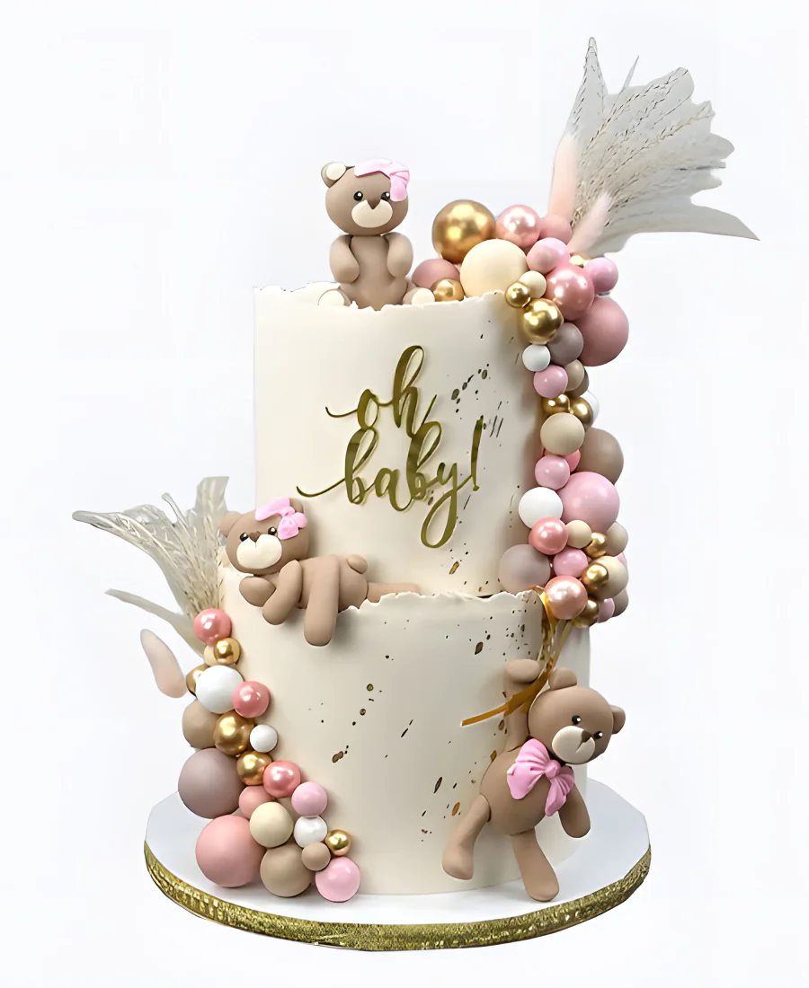 Торт Мишки на шариках Фото