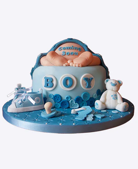 Торт Ножки и пуговки Фото