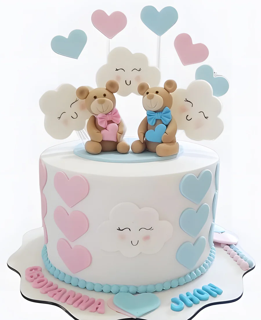 Торт Облачные медвежата Фото