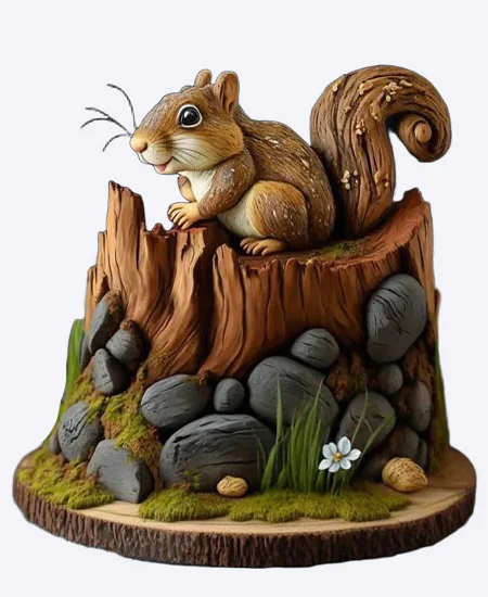 Торт Пень и камушки Фото