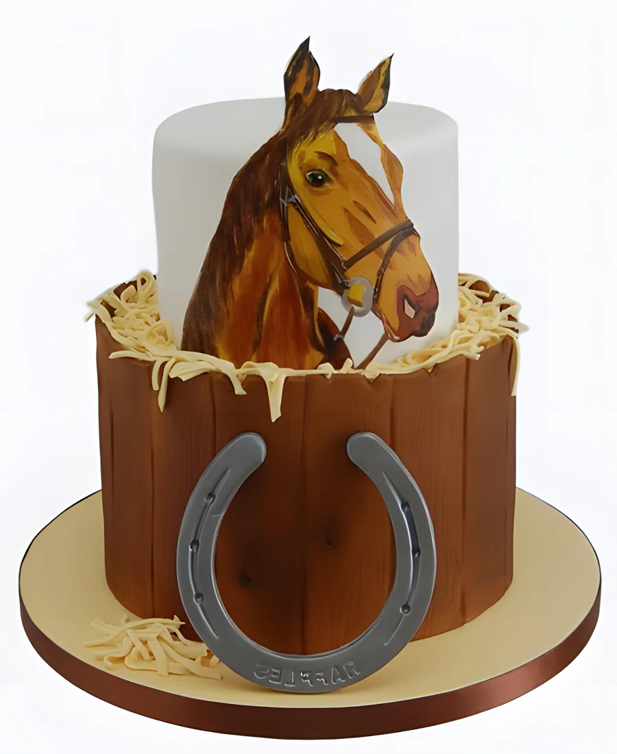 Торт Подкова у загона Фото