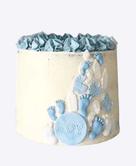 Торт с отпечатками ножек Фото