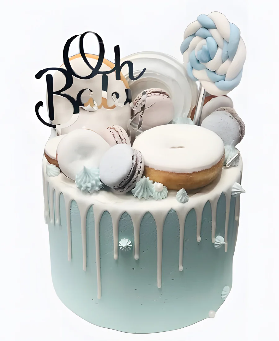 Торт Сладкий голубой дождь Фото