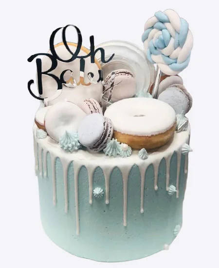 Торт Сладкий голубой дождь Фото