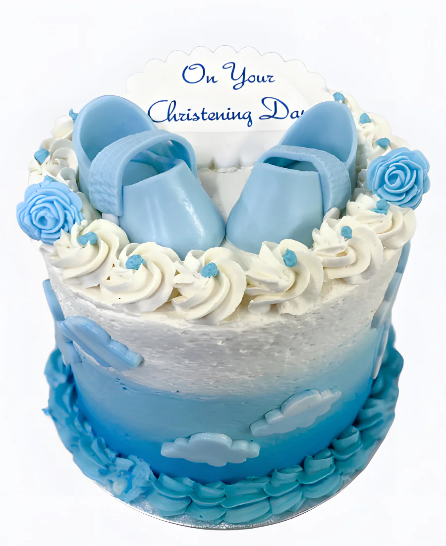 Торт Тапочки и розочки Фото