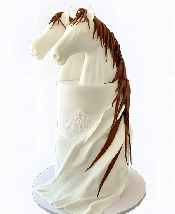 Торт Вуаль и грива Фото