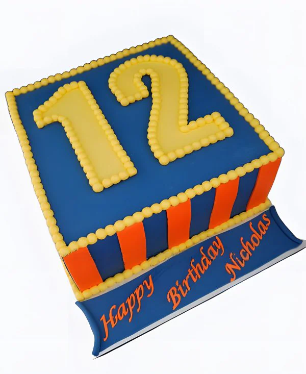 Торт Яркий куб 12 лет Фото