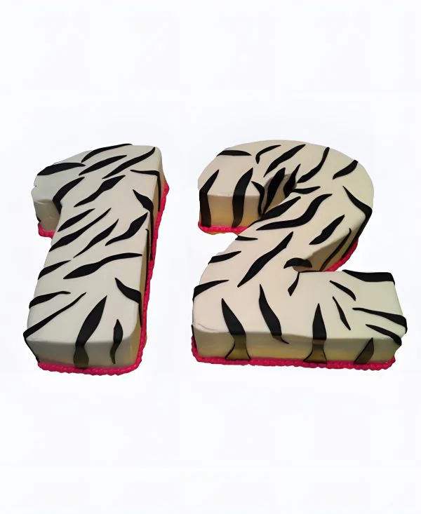 Зебровый торт 12 лет Фото